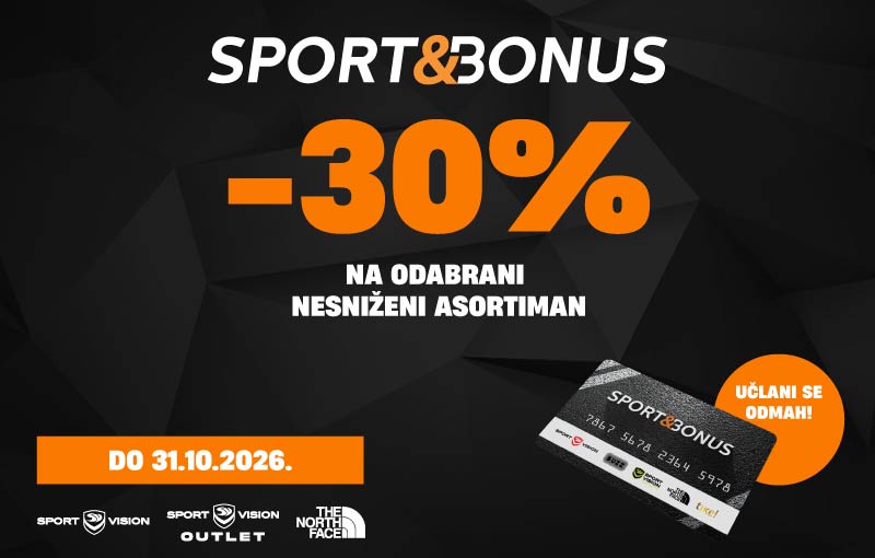 Samo za Sport&Bonus članove: do -30% na odabrani asortiman!